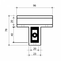 pinza per vetro disegno tecnico